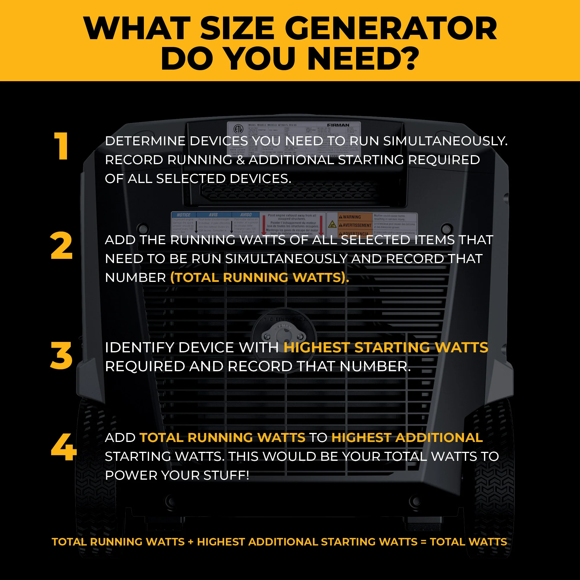 Tri-Fuel Inverter Portable Generator 7850/6300 Watt Electric Start 120/240V Parallel Ready with CO Alert - Image 9